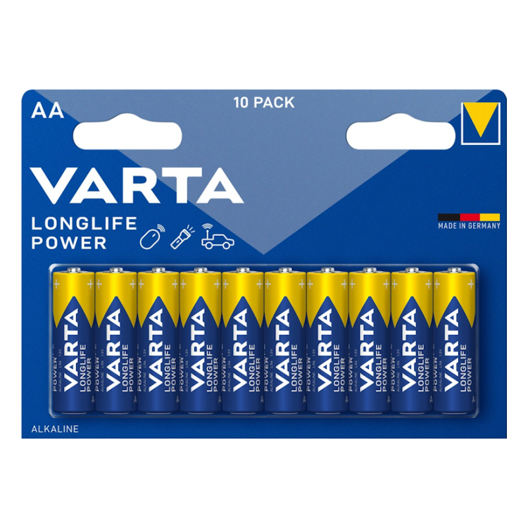 AA-VRT-10-LL Varta alkaline 1.5 volt LR6/AA batterijen - 10 stuks