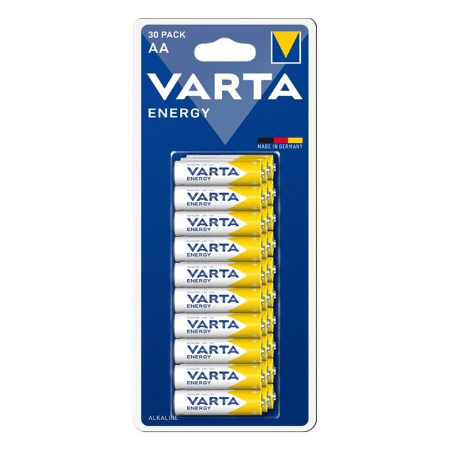 AA-VRT-30 Varta alkaline 1.5 volt LR6/AA batterijen - 30 stuks