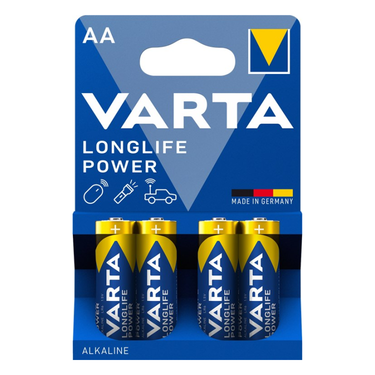 AA-VRT-4-LL Varta alkaline 1.5 volt LR6/AA batterijen - 4 stuks