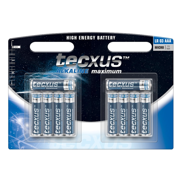 AAA-TC-10 Tecxus AAA batterijen - 1,5 Volt - 10 stuks