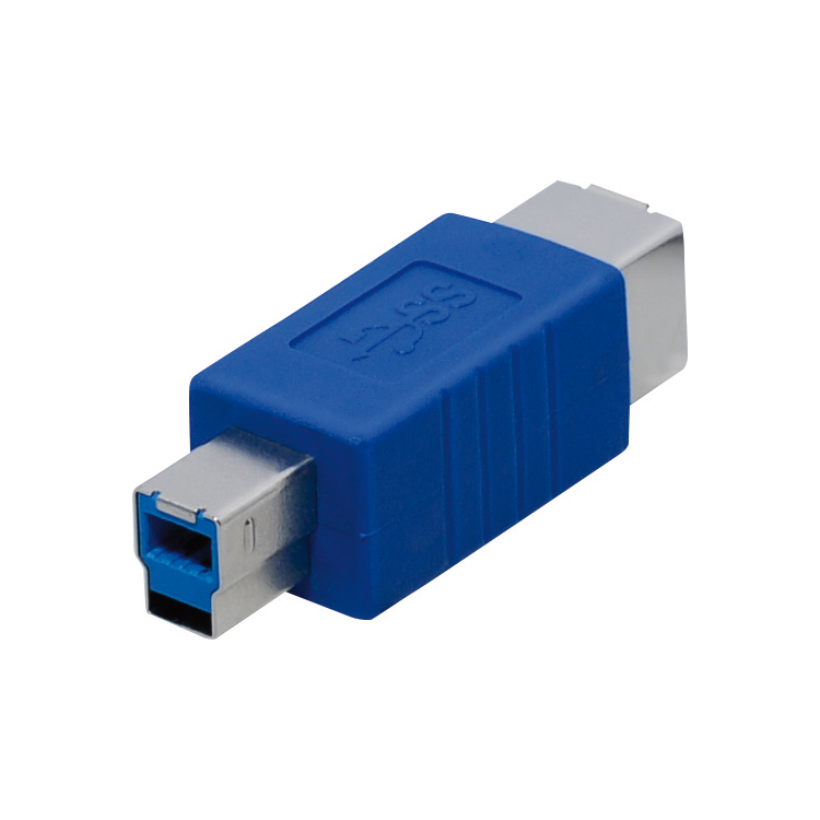 AC-1003 Poortbeschermer USB-B (m) naar USB-B (v) - USB 3.0 - Blauw