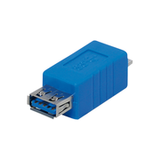 AC-1004 USB 3.0 adapter - Micro USB male naar USB-A female - Blauw