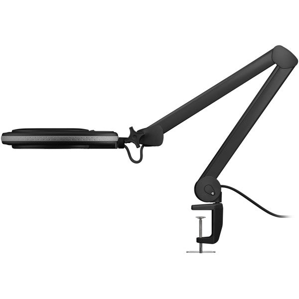 LED-Loeplamp met Tafelklem – Kristalglazen Lens – 8 W – 1,75x Vergroting – Zwart