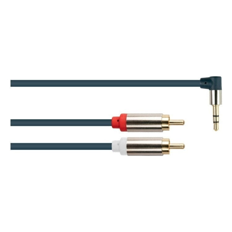 AL-A3.5MH-RCA-3 3.5 mm jack haaks naar Tulp stereo audiokabel - 3 meter - RCA naar 3.5 mm jack - Good Connections
