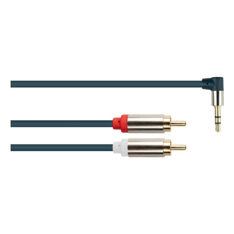 AL-A3.5MH-RCA-3 3.5 mm jack haaks naar Tulp stereo audiokabel - 3 meter - RCA naar 3.5 mm jack - Good Connections