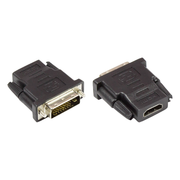 AL-DVI-D-HDMI HDMI-1.4 naar male DVI-D adapter, nickel-plated - 4K/30 Hz