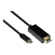 AL-USB-C-HDMI-60Hz-5 5 meter USB C naar HDMI 2.0 kabel - 4K/60Hz - Zwart