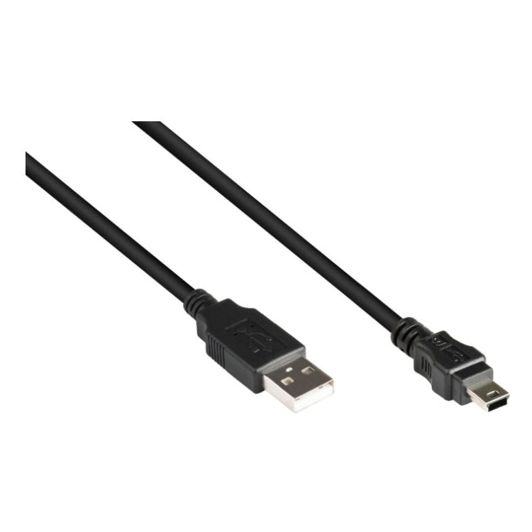 AL-USB2.0-MN-3 USB A naar Mini-USB kabel - USB 2.0 - Zwart (Good Connections)