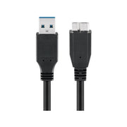 AL-USB3.0-MC-2 Micro Micro naar USB-A USB 3.0 - 2 meter - USB 3.0 - Zwart