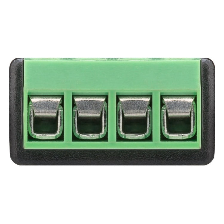 AUD-3 3.5mm male jack naar 4-pins terminal block adapter - Stereo - Verguld
