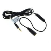 AUD-MC-AUD 3,5 mm Jack verlengkabel - Met microfoonondersteuning - 1,2 meter - Zwart - Verguld