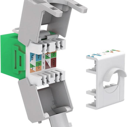 Cat 6a keystone - Groen