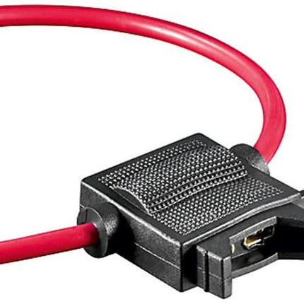 Zekeringhouder voor autozekering - 1mm - 2 uiteindes - Zwart / rood