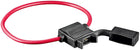 Zekeringhouder voor autozekering - 1mm - 2 uiteindes - Zwart / rood