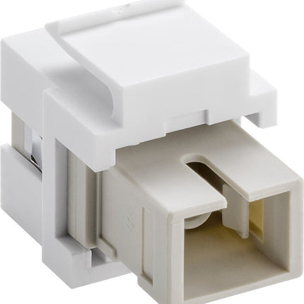 Glasvezel keystone - SC simplex - Wit