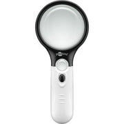 LED-Leesloep met Verlichting – 1,75x en 12,25x Vergroting – Wit/Zwart