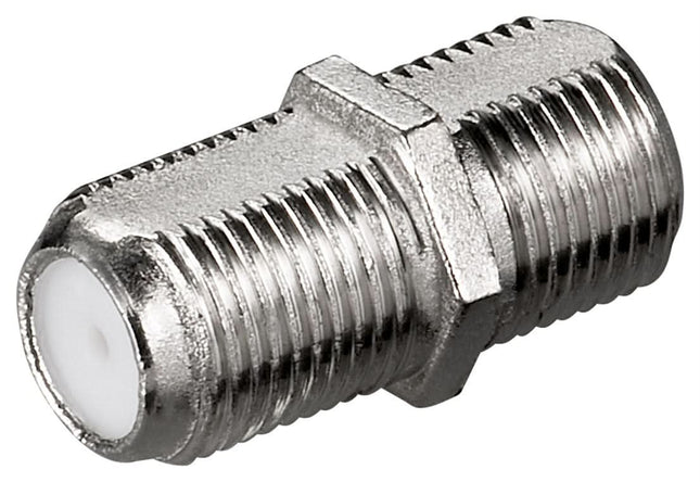 F-connector Adapter – F-vrouwelijk naar F-vrouwelijk - Zink