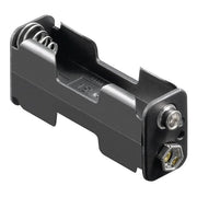 BAT-HDR-2AA-9V2 Batterijhouder 2x AA batterijen - Met push-on bevestiging - versie 2