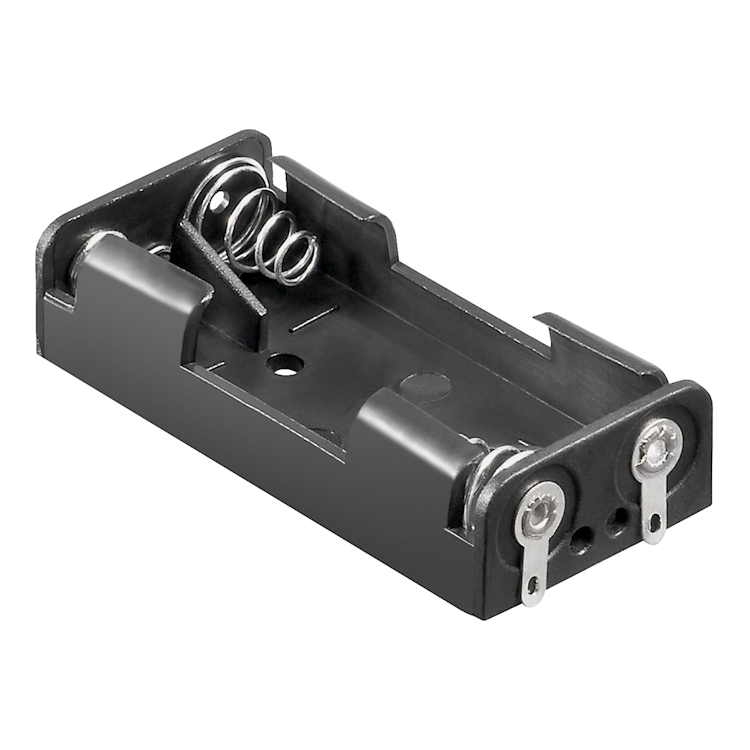 BAT-HDR-2AAA-SLD Batterijhouder 2 AAA batterijen - Soldeerbevestiging