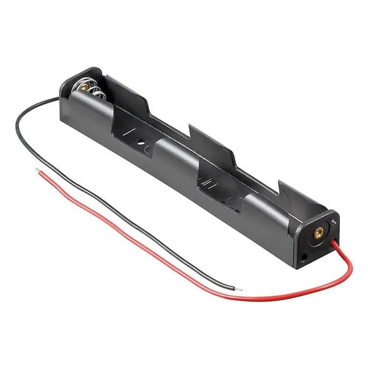 BAT-HDR-3V-AA-DR Batterijhouder 2x AA batterijen - Kabel met open einde