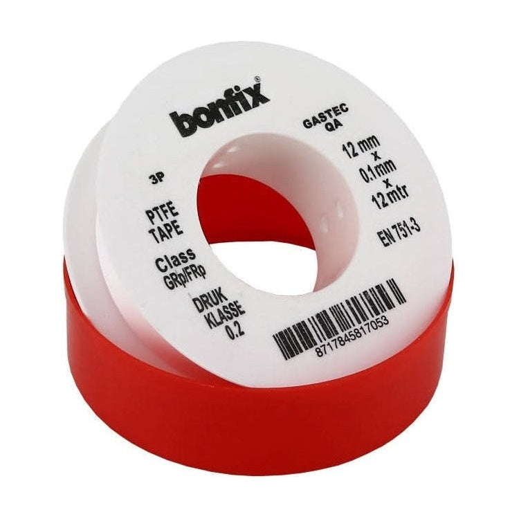 BFXTF Teflon tape Gastec QA - 12 mm breed, 0,1 mm dik - Professionele afdichtingstape