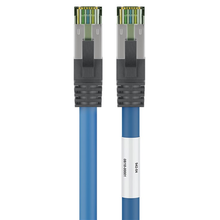 10 meter Cat 8 S/FTP (PiMF) netwerkkabel - 100% koper - LSZH - Blauw