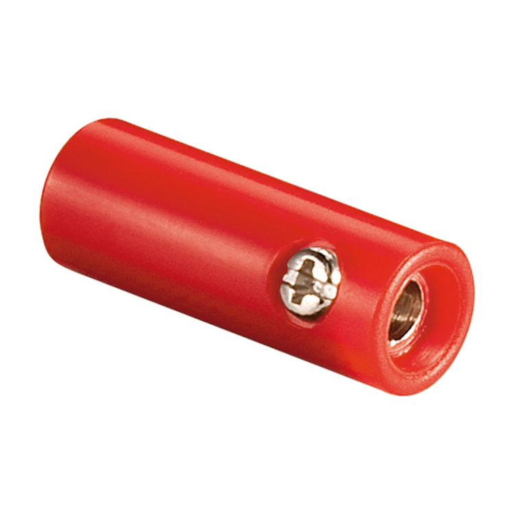 BN-PLG-RD-F Banaansocket Rood - 4mm - Female