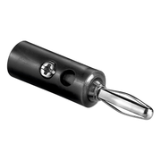 BN-PLG-ZW Banaanstekker Zwart - 4mm