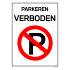 BRD1520PV Bord parkeerverbod - 15x20 cm