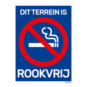 BRD1520RVTR Bord dit terrein is rookvrij - 15x20 cm