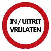 BRD21R-UITVR Bord in/uitrit vrijlaten - Rond - Diameter 20 cm