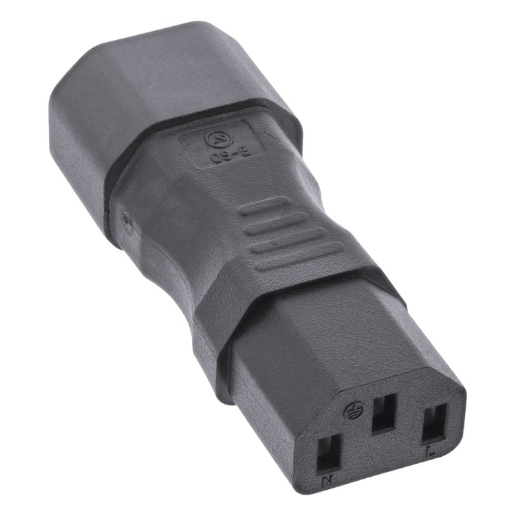 C13-C14 C13  naar C14 stroomadapter - Zwart - 250V / 10A / 2500W