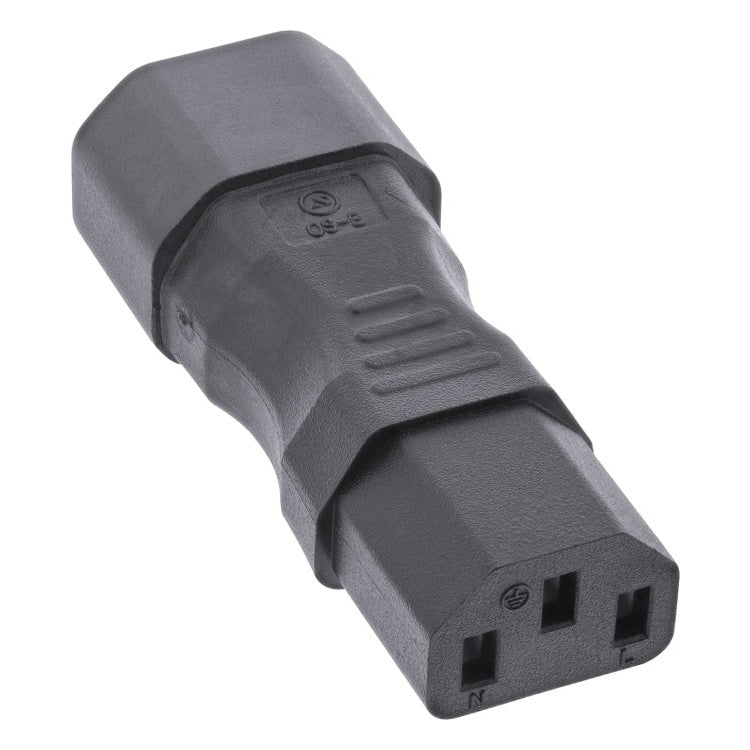 C13-C14 C13  naar C14 stroomadapter - Zwart - 250V / 10A / 2500W