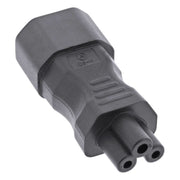 C14-C5 Voedingsadapter C5 (v) naar C14 (m)- Zwart - 250V / 2,5A