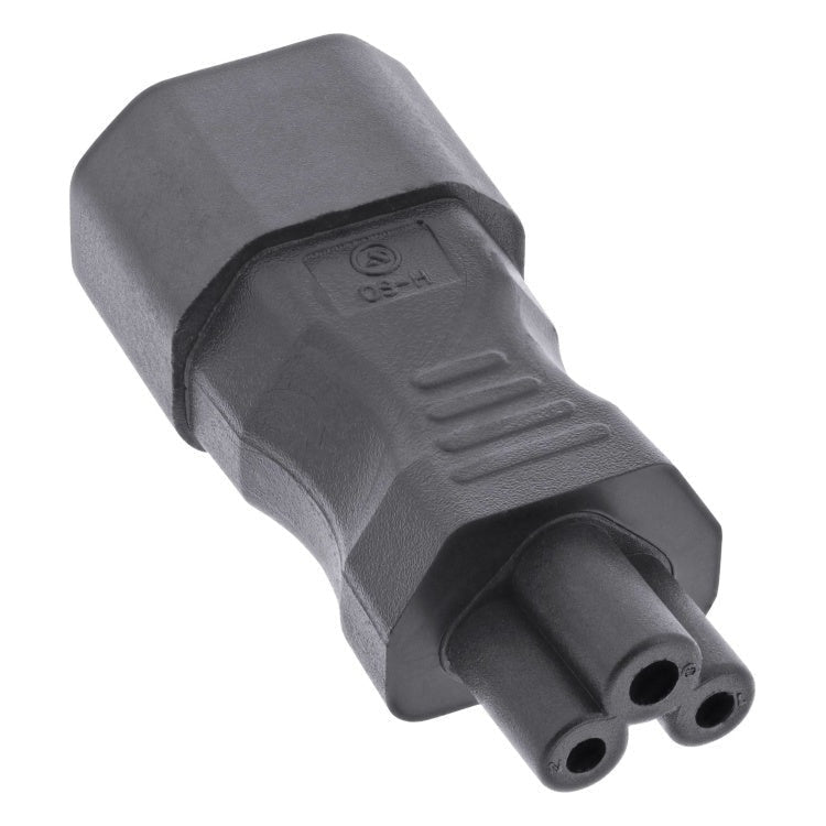 C14-C5 Voedingsadapter C5 (v) naar C14 (m)- Zwart - 250V / 2,5A