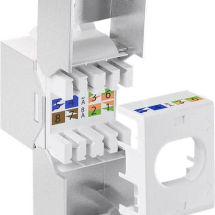 Cat 6a keystone - Afgeschermd - Slimline - Metaal