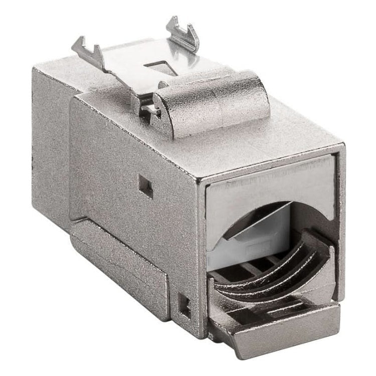 C6-KS-MT Cat 6 keystone - Afgeschermd - Tot 9 mm diameter - Metaal