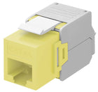 Cat 6a keystone - Geel