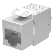 C6A-2-KS-MT Cat 6a keystone - Afgeschermd - Slimline - Metaal