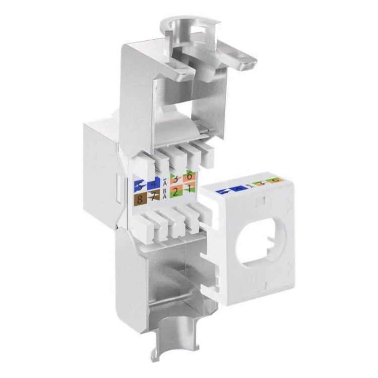 C6A-2-KS-MT Cat 6a keystone - Afgeschermd - Slimline - Metaal