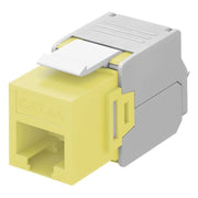 C6A-KS-GL Cat 6a keystone - Geel