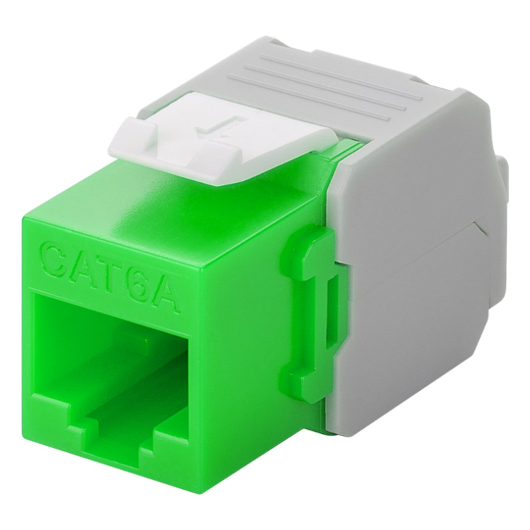 C6A-KS-GR Cat 6a keystone - Groen