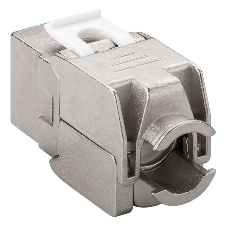 C6A-KS-MT Cat 6a keystone - Afgeschermd - Tot 9 mm diameter - Slimline - Metaal