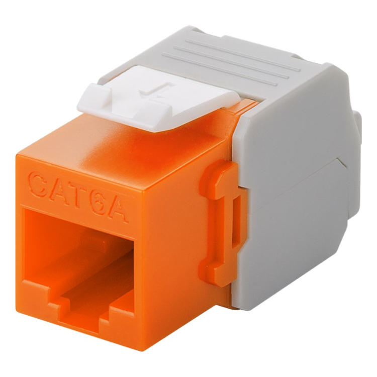 C6A-KS-OR Cat 6a keystone - Oranje