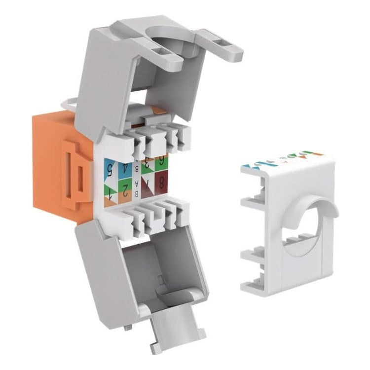 C6A-KS-OR Cat 6a keystone - Oranje