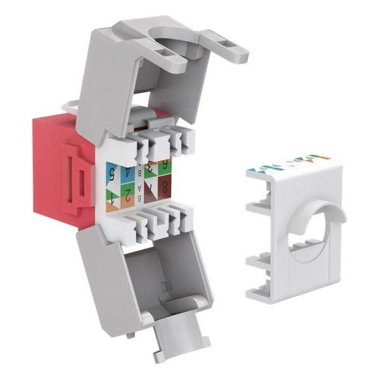 C6A-KS-RD Cat 6a keystone - Rood