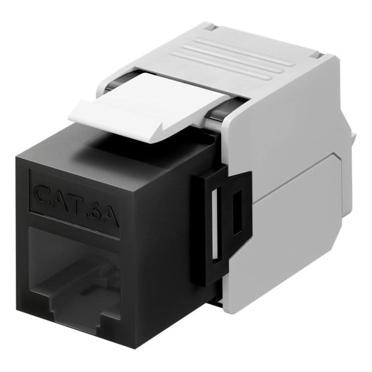 C6A-KS-ZW Cat 6a keystone - Zwart
