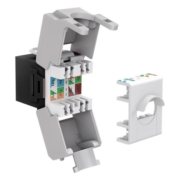 C6A-KS-ZW Cat 6a keystone - Zwart