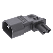 C7-C14-H C7 - C14 stroomadapter - Zwart