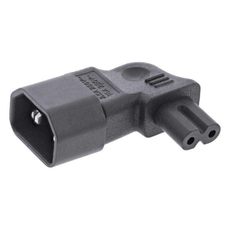 C7-C14-H C7 - C14 stroomadapter - Zwart